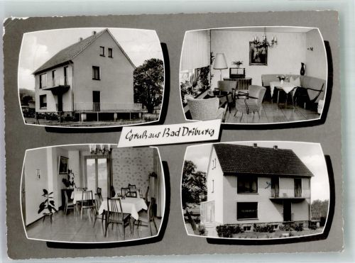 33014 W3490 Bad Driburg Foto AK Kurheim Haus Stratmann Hubertusstraße 9 Fotograf Meiners