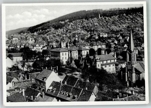 76275 W7505 Ettlingen Foto AK Panorama des Ortes mit Pauluskirche Fotograf Lechner