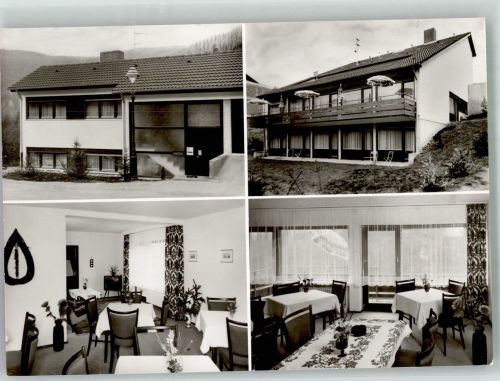 76332 W7506 Bernbach , Schwarzw Foto AK Pension Barthel's Landhaus