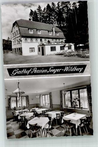 72218 W7277 Wildberg , Württ Foto AK Gasthaus Pension Seeger