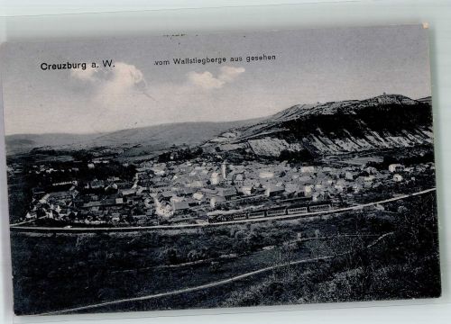 99831 O5903 Creuzburg 1921 - Panorama des Ortes mit der Nikolaikirche Fotograf Müller