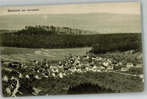 76332 W7506 Bernbach , Schwarzw 1916 - Panorama des Ortes Fotograf Flora
