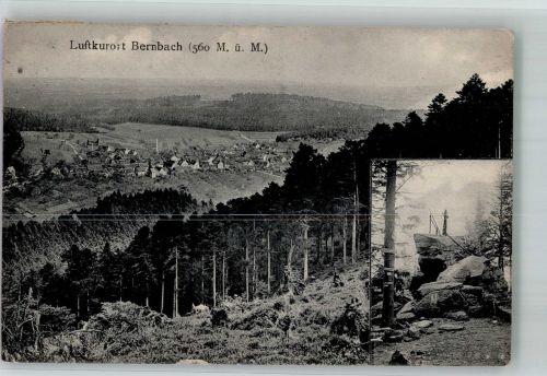 76332 W7506 Bernbach , Schwarzw 1908 - Panorama des Ortes