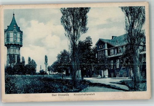 23843 W2060 Bad Oldesloe 1928 - Kinderheilanstalt mit Wasserturm Verlag Glückstadt & Münden Nr. 4043