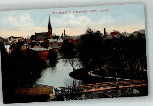 23843 W2060 Bad Oldesloe - Panorama mit Peter-Paul-Kirche Bahnpost Hagenow