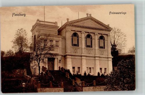 24937 W2390 Flensburg 1908 - Freimaurerloge Fotograf Thomsen