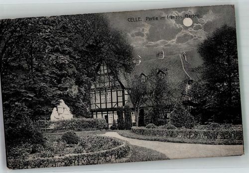 29221 W3100 Celle 1914 Mondschein Im französischen Garten