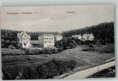 38700 W3389 Braunlage 1910 - Panorama des Ortes Fotograf Franz Senger