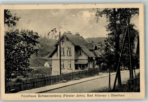 38667 W3396 Altenau , Harz 1927 - Forsthaus Schwarzenberg