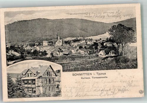 61389 W6384 Schmitten , Taunus 1904 - Panorama des Ortes mit dem Kurhaus Verlag Klement
