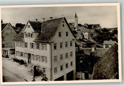 74592 W7184 Kirchberg an der Jagst Foto AK Gasthaus Pension zum Stern
