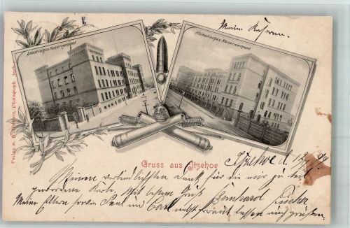 25524 W2210 Itzehoe 1899 - Städt.- u.Fiskalisches Kasernement