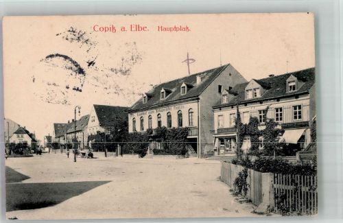 01796 O8304 Copitz 1915 - Hauptplatz 3. Ersatz Komp. Ers. Batl. Pionier Batl. 12 Pirna