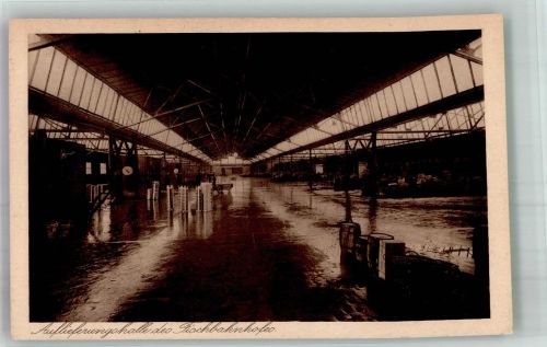 27568 W2850 Bremerhaven 1926 - Auslieferungshalle des Fischbahnhofes Fischereihafen