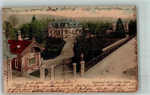 79539 W7850 Lörrach 1909 - Baselerstraße m. d. Villen Aichele