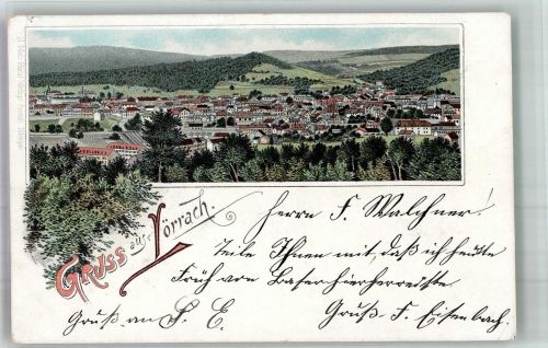 79539 W7850 Lörrach 1897 Lithographie