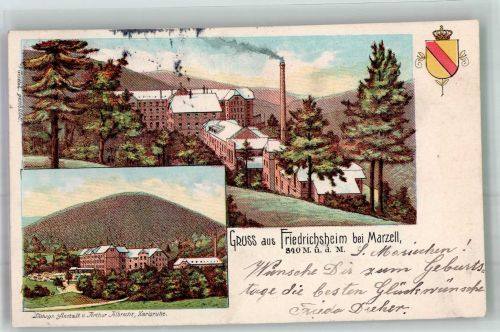 79429 W7841 Friedrichsheim 1905 Lithographie Bei Marzell Kurhotell
