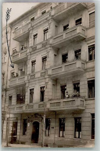 10115 W1000 Rixdorf 1909 Foto AK Wohn- und Geschäftshaus Kolonialwaren Angelott Ort handschriftlich