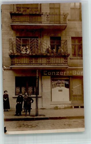 10115 W1000 Berlin, unsortiert Privatfoto AK Wohn- & Geschäftshaus Konzert-Büro Metropol Ort handschriftlich