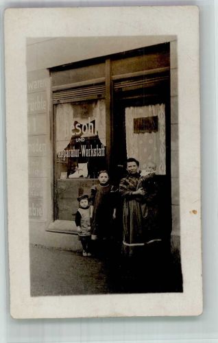 10115 W1000 Neukölln Foto AK Schuhmacherei Ort handschriftlich