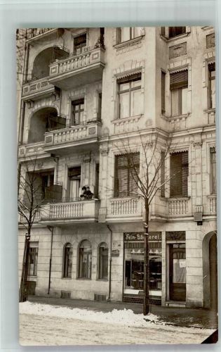 10115 W1000 Neukölln Privatfoto AK Wohnhaus-Bäckerei Treptower Strasse 67 Winter Ort handschriftlich