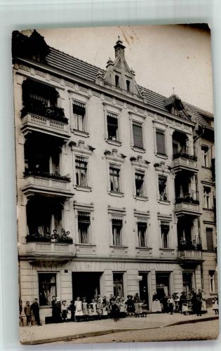 10115 W1000 Rixdorf Foto AK Wohnhaus mit Gaststätte Elbstrasse 7-8 Ort handschriftlich