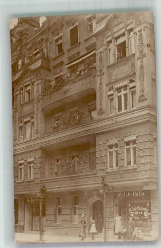 10115 W1000 Neukölln Privatfoto AK Wohn- und Geschäftshaus Gasthaus zur Bier Klause Milchhalle Tellstrasse Ort handschriftlich