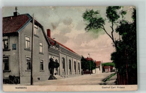 38378 W3331 Warberg , Kr Helmstedt 1913 - Gasthaus Prüsse Fahrrad