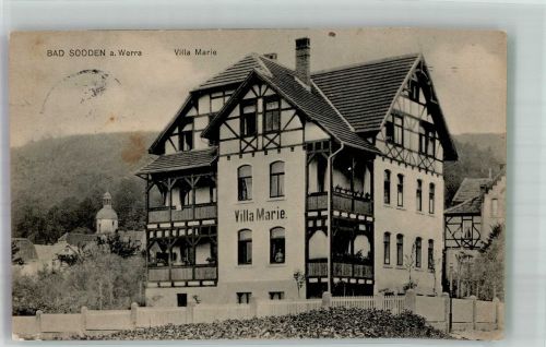 37242 W3437 Bad Sooden-Allendorf 1914 Foto AK Pension Villa Marie