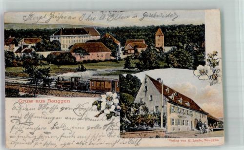 79713 W7880 Bad Säckingen 1913 - Beuggen Schlos Beuggen Eisenbahn Gasthaus