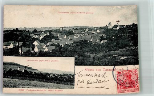 79400 W7842 Tannenkirch 1907 - Tannenkirch gegen Nordwest und Osten
