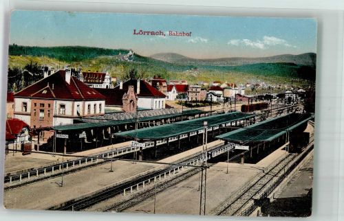 79539 W7850 Lörrach 1926 - Lörracher Bahnhof