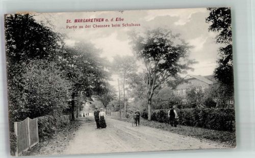 25572 W2211 St. Margarethen , Holst 1914 - Chaussee beim Schulhaus