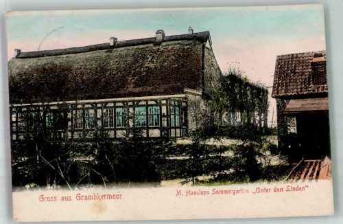 17154 O2043 Grambeersmoor 1909 - Gasthaus Unter den Linden