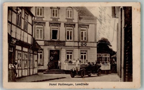 49448 W2844 Lemförde Foto AK Hotel Hollmeyer