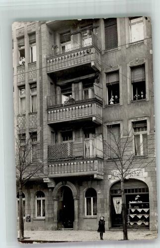 10115 W1000 Neukölln Gebrauchsspuren Wohnhaus mit Milchhandlung Panierstrasse 23 Privatfoto AK