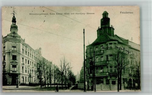 10115 W1000 Friedenau Gebrauchsspuren Rönnebergstrasse Ecke Kaiser-Allee - Handjery-Strasse Litfaßsäule Stauchung