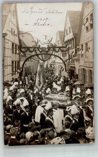 45127 W4300 Werden 1910 Privatfoto AK Jubiläumsfeier Ort handschriftlich