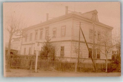 02730 O8705 Ebersbach , Sachs 1910 Privatfoto AK Das Zollamt Ort handschriftlich