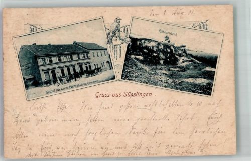 39343 O3241 Süplingen 1901 - Singvögel Gasthaus zur Sonne Rothmannsbusch