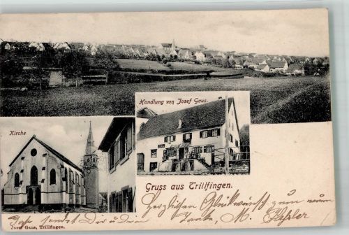 72401 W7452 Trillfingen 1912 - Dorfkirche Handlung Gaus
