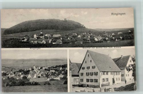 72393 W7453 Ringingen , Kr Hechingen 1913 - Gasthaus zur Sonne