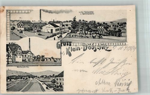 02692 O8601 Kleindöbschütz 1904 - Gasthaus-Apfelweinschänke Klein Döbschütz Mönchswalder Berg