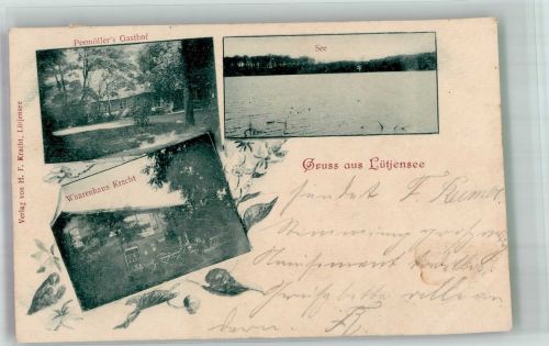 22952 W2073 Lütjensee 1901 - Gasthaus Peemöller Kaufhaus Kracht Lütjensee