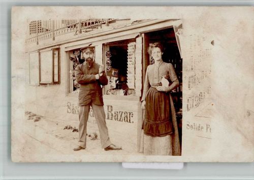 27498 W2192 Helgoland BOAKC Sächsischer Bazar Andenkengeschäft in Helgoland Ort handschriftlich Privatfoto AK