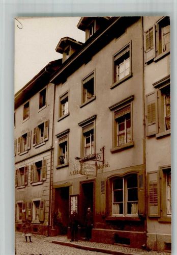 79713 W7880 Bad Säckingen 1913 BOAKC Geschäftshaus Buchdruckerei & Buchbinderei Kühne Foto AK Ort handschriftlich