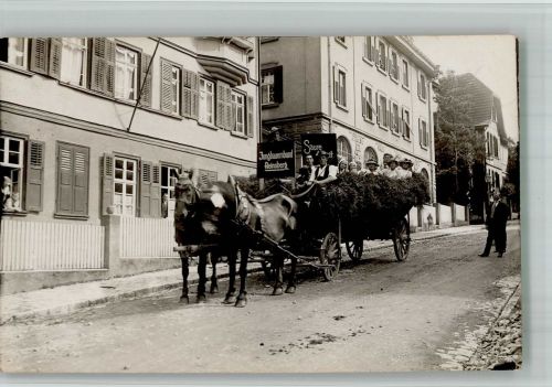 09629 O9214 Reinsberg b Freiberg, Sachs BOAKC Kutsch-Wagen des Jungbauernbund Reinsberg Privatfoto AK Ort handschriftlich
