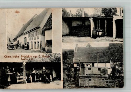 72458 W7470 Laufen an der Eyach 1911 BOAKC Chem.- techn. Produke von J. Bosch Labor Lagerräume Rotweiler