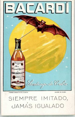 Bacardi Cuba mit Zudruck Alkoholwerbung BOAKC