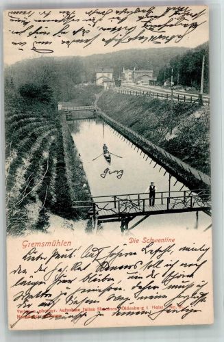 23714 W2423 Bad Malente-Gremsmühlen 1903 Foto AK Die Schwentine